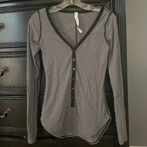 Lululemon stripe long sleeve active wear